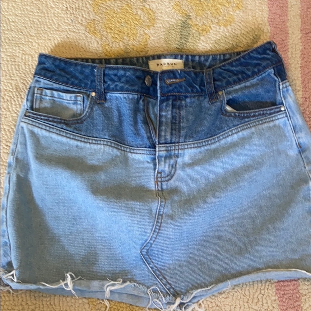 PAC sun jean skirt